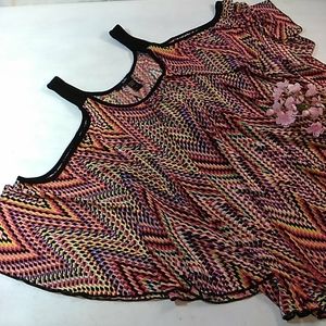Rain top multicolors women's size XL